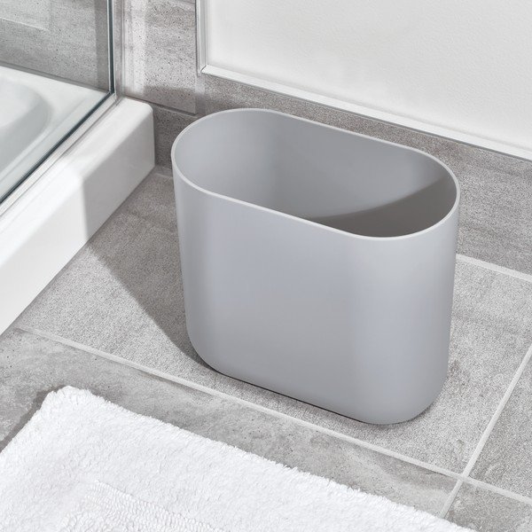 Sivý odpadkový kôš iDesign Cade, 6,5 l-image-1