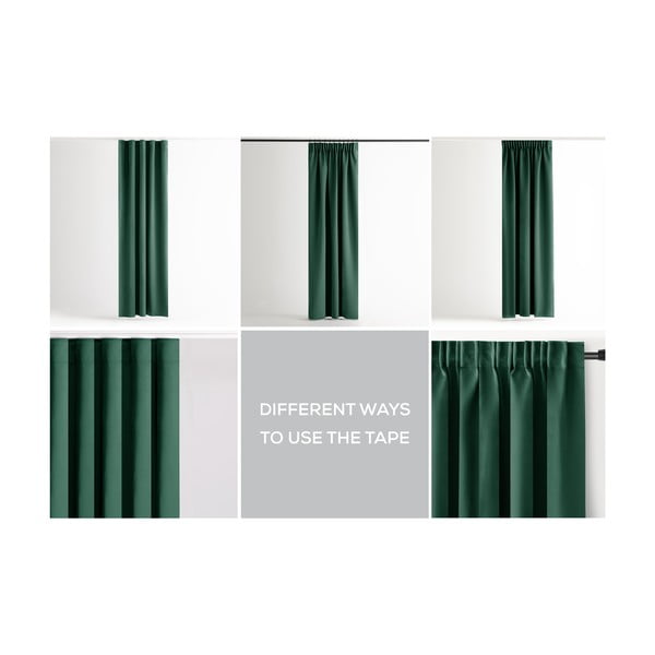 Tmavozelený dimout záves 140x245 cm Kierra – Restilo-image-3