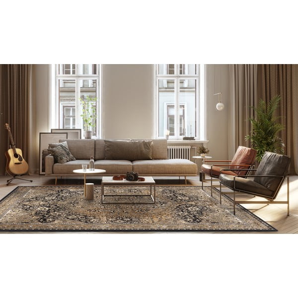 Vlnený koberec v medenej farbe 133x180 cm Ava - Agnella-image-1