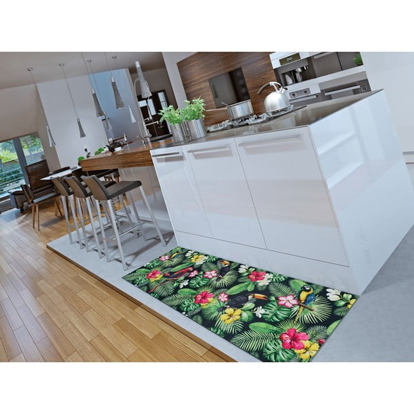 Zelený koberec behúne 52x100 cm Sprinty Tropical – Universal-image-1