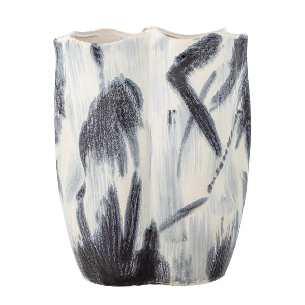 Čierno-biela váza z kameniny (výška 37 cm) Elira – Bloomingville