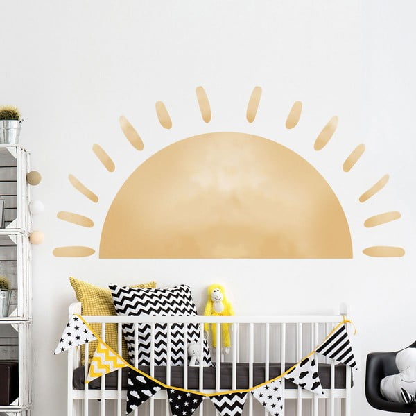Detská samolepka na stenu 155x75 cm Watercolor Sun - Ambiance-image-4