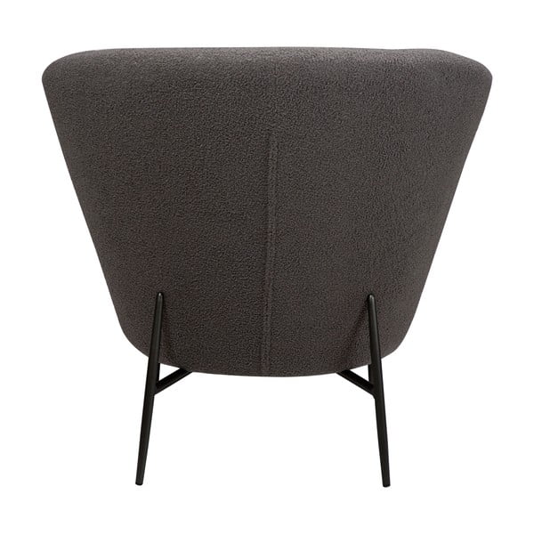 Sivé kreslo z textílie buklé Orbit – DAN-FORM Denmark-image-2