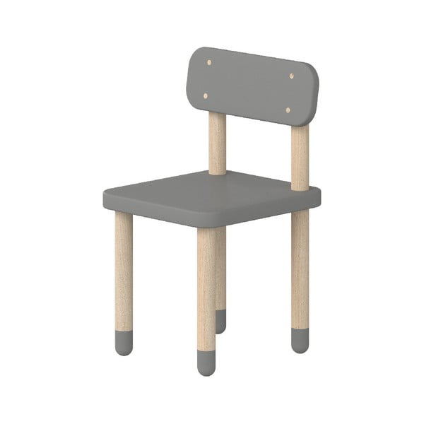 Sivá detská stolička Flexa Dots