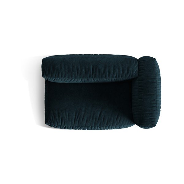 Tmavomodrý zamatový modul pohovky (pravý roh) Martina – Micadoni -image-3