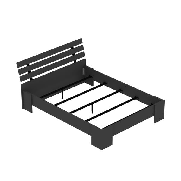 Čierna dvojlôžková posteľ 140x190 cm Kutay – Kalune Design