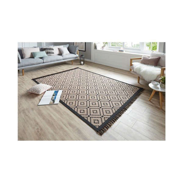 Béžovo-čierny koberec Hanse Home Intense Furo, 200 × 290 cm-image-1
