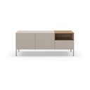 Krémový TV stolík 140x55 cm Cailin – Marckeric