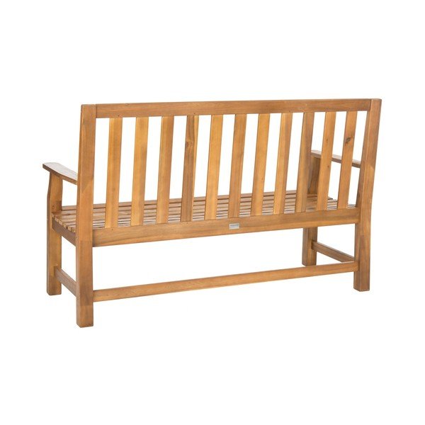 Hnedá záhradná lavica z akáciového dreva Safavieh Havana-image-1