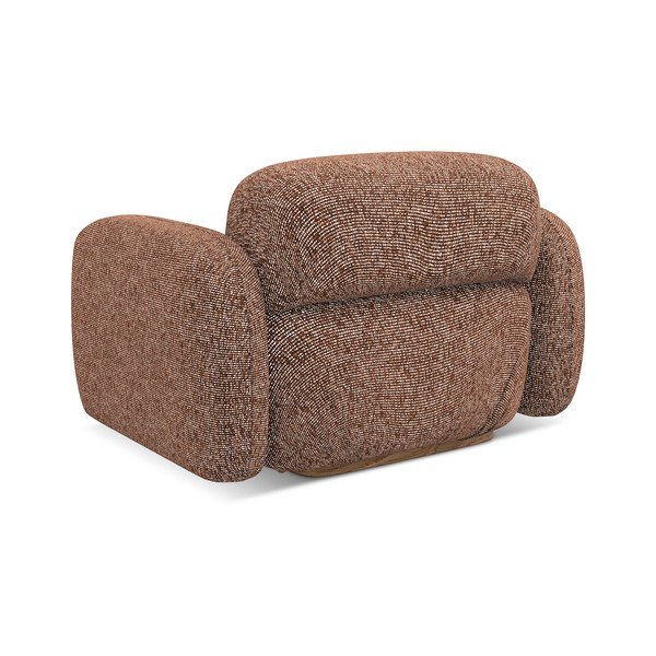 Oranžové/hnedé kreslo Ailani – Makamii-image-4