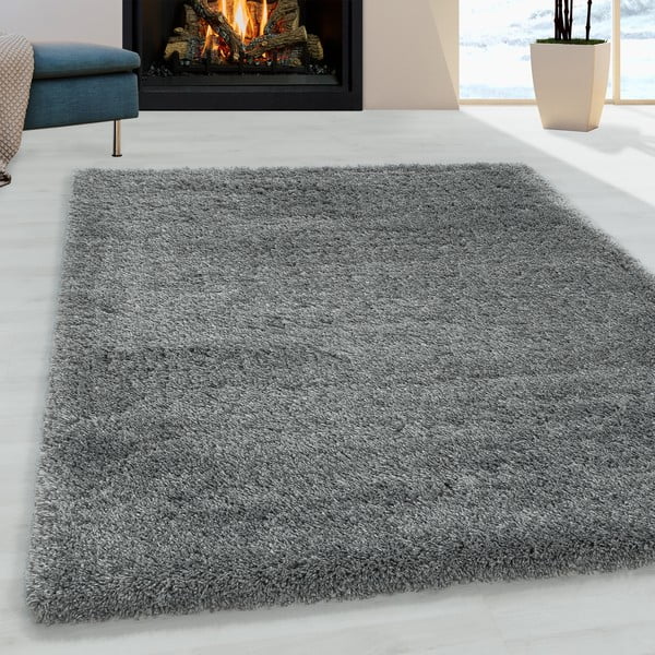 Sivý koberec 80x150 cm Fluffy – Ayyildiz Carpets-image-1