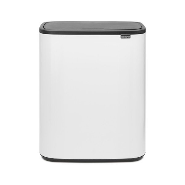 Biely dotykový oceľový odpadkový kôš na triedený odpad 60 l Bo Touch Bin – Brabantia-image-4