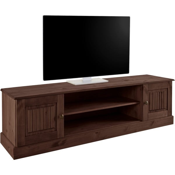 Hnedý TV stolík z borovicového dreva 45x40 cm Mille – Støraa-image-2