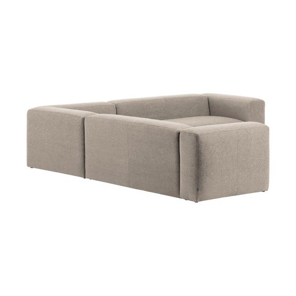 Béžová ženilková rohová pohovka Blok – Kave Home-image-4