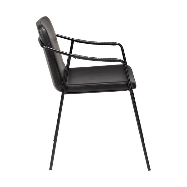 Čierna jedálenská stolička z imitácie kože DAN-FORM Denmark Boto-image-2