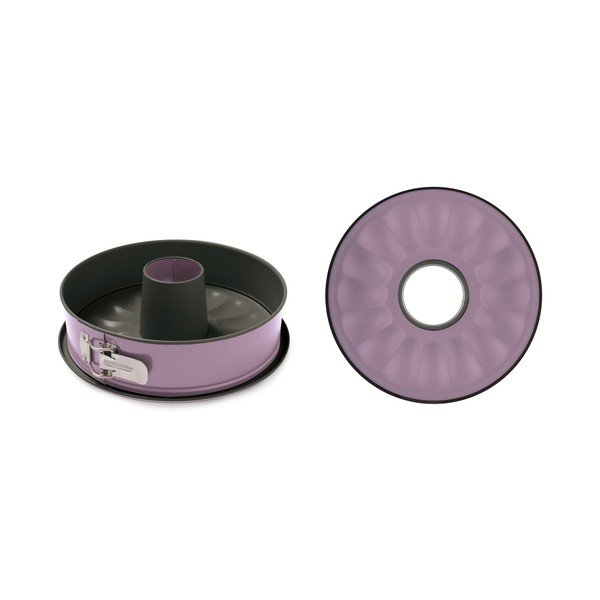 Ružová oceľová forma na bábovku Guardini Bon Ton Springform, ø 26 cm-image-2