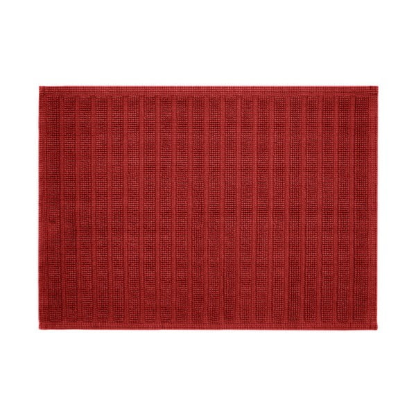 Červená kúpeľňová predložka Jalouse Maison Tapis De Bain Duro Rouge, 50 × 70 cm