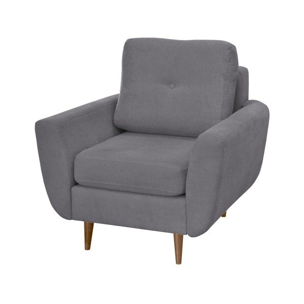 Sivé kreslo so svetlými nohami Mazzini Sofas Flower-image-1