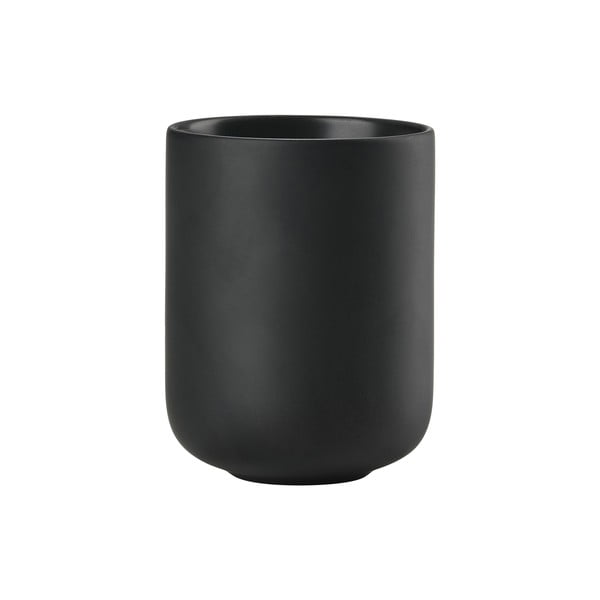 Čierny kameninový téglik na zubné kefky Sensu – Zone