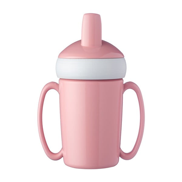 Ružová detská fľaša na vodu Mepal Trainer Mug
