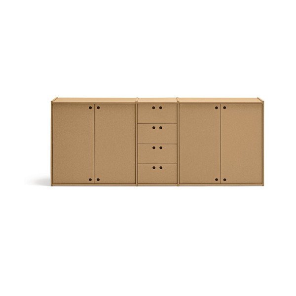 Komoda v prírodnej farbe 197x80x40 cm Wally – Teulat