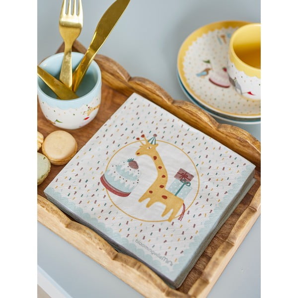 Papierové obrúsky v súprave 20 ks 33x33 cm Celebrate – Bloomingville Mini-image-1