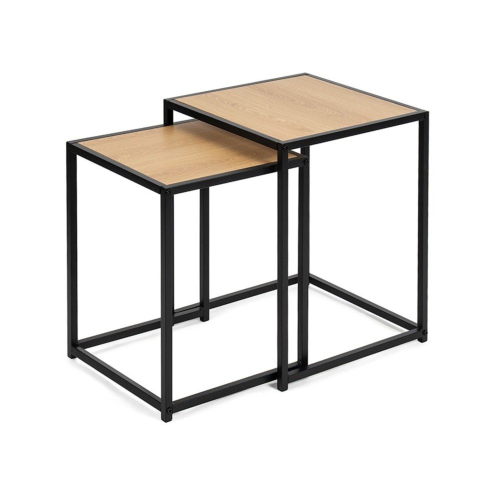 E-shop Odkladacie stolíky v súprave 2 ks v dekore duba 38x38 cm Noah – Bonami Essentials