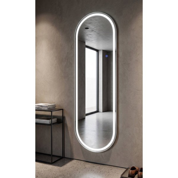 Nástenné zrkadlo s osvetlením 50x160 cm Oval – Mauro Ferretti-image-1