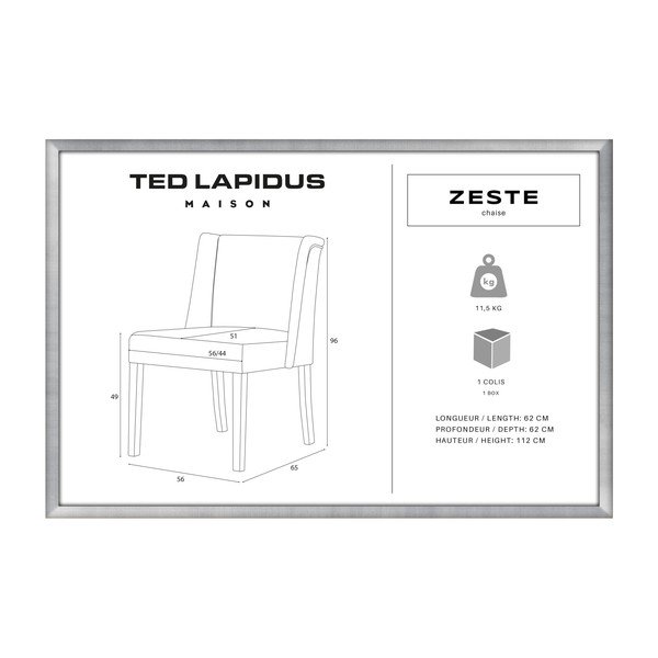 Zelená stolička s čiernymi nohami Ted Lapidus Maison Zeste-image-3