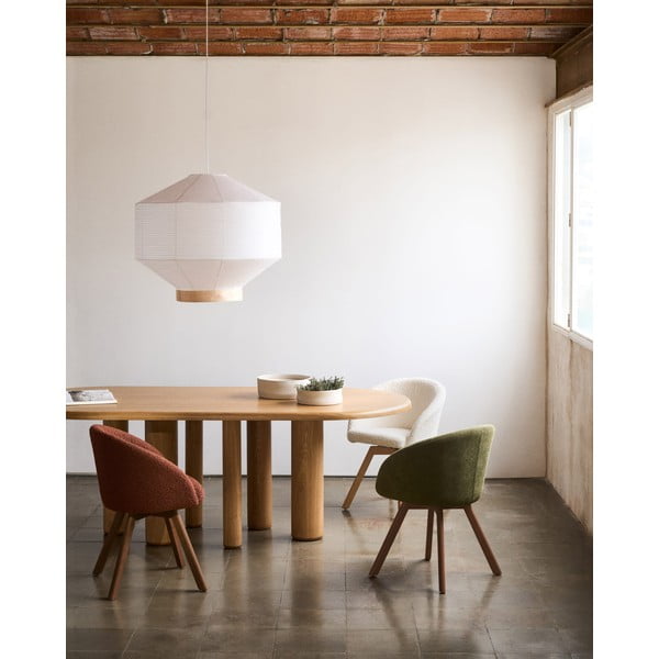 Jedálenský stôl v dekore jaseňa 105x220 cm Mailen – Kave Home-image-1