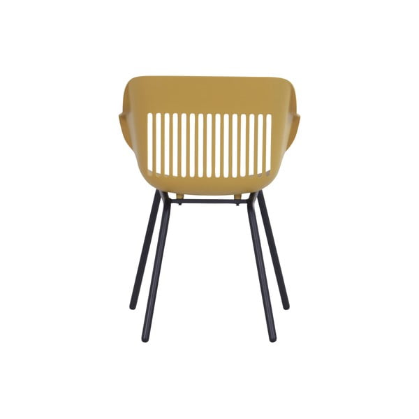 Okrovožlté plastové záhradné stoličky v súprave 2 ks Jill Rondo – Hartman-image-4