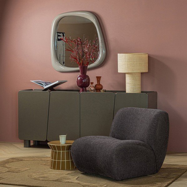 Keramický okrúhly odkladací stolík ø 38 cm Plu – WOOOD-image-2