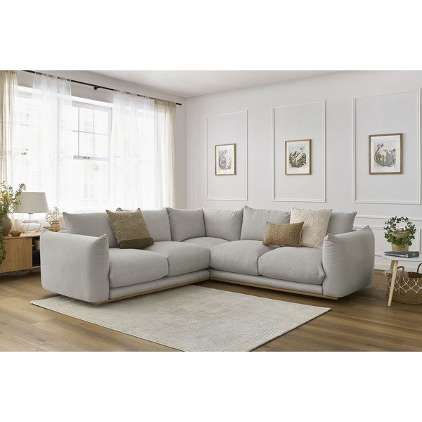 Svetlosivá rohová pohovka Ernest – Bobochic Paris-image-1