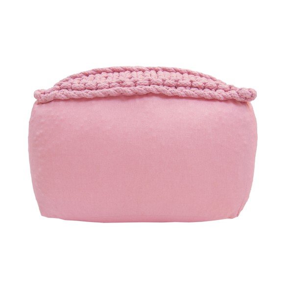 Detský ružový sedací pufík Nattiot Neo-image-1