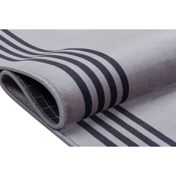 Sivý umývateľný koberec behúň 300x100 cm - Vitaus-image-3