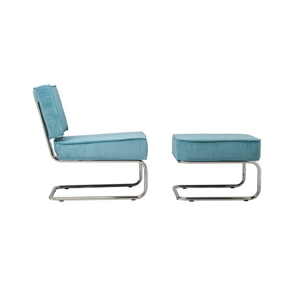 Tyrkysové kreslo Zuiver Rib-image-3