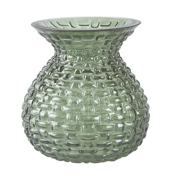 Zelená váza KJ Collection Florista, 23  cm