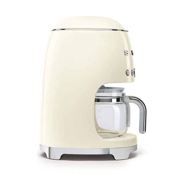 Krémovo-biely kávovar na filtrovanú kávu SMEG-image-3