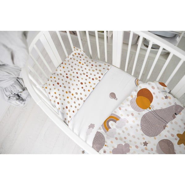 Napínacia detská plachta z bavlneného saténu 200x90 cm Balloon Dreaming - Butter Kings-image-1