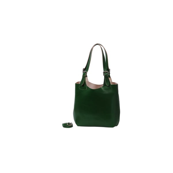 Zelená kabelka z pravej kože Andrea Cardone Stefano