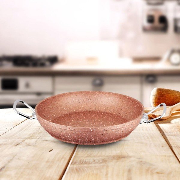 Ružová hliníková panvica Güral Porselen Classic, ø 22 cm-image-2