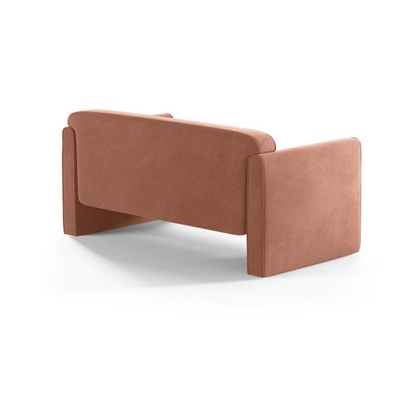 Ružová zamatová pohovka 140 cm Abby – Micadoni -image-2