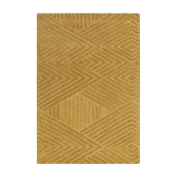Okrovožltý vlnený koberec 200x290 cm Hague – Asiatic Carpets