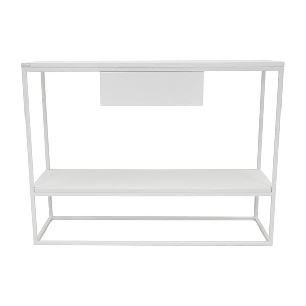 Biely konzolový stolík Take Me HOME Lubin, 100 × 30 cm