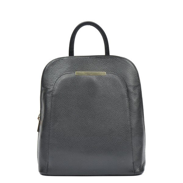 Čierny kožený dámsky batoh Renata Corsi Sofia