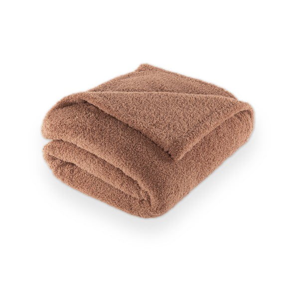 Hnedá deka z mikroplyšu 150x200 cm Cocoon – Tiseco Home Studio