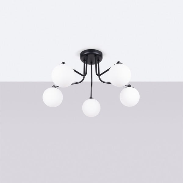 Čierno-biele stropné svietidlo Beam – Sollux-image-2