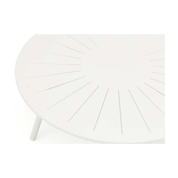 Hliníkový okrúhly záhradný odkladací stolík ø 110 cm Fleole – Ezeis-image-2