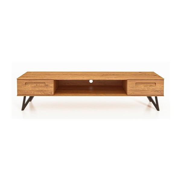 TV stolík z dubového dreva 182x42 cm Golo - The Beds