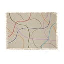 Béžová bavlnená deka 200x140 cm Outline - Hübsch